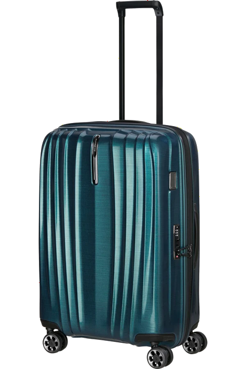 VALISE A 4 ROUES EXTENSIBLE 70CM SAMSONITE NEXIS DEEP PETROL 158249 A833 www.solene-maroquinerie.fr