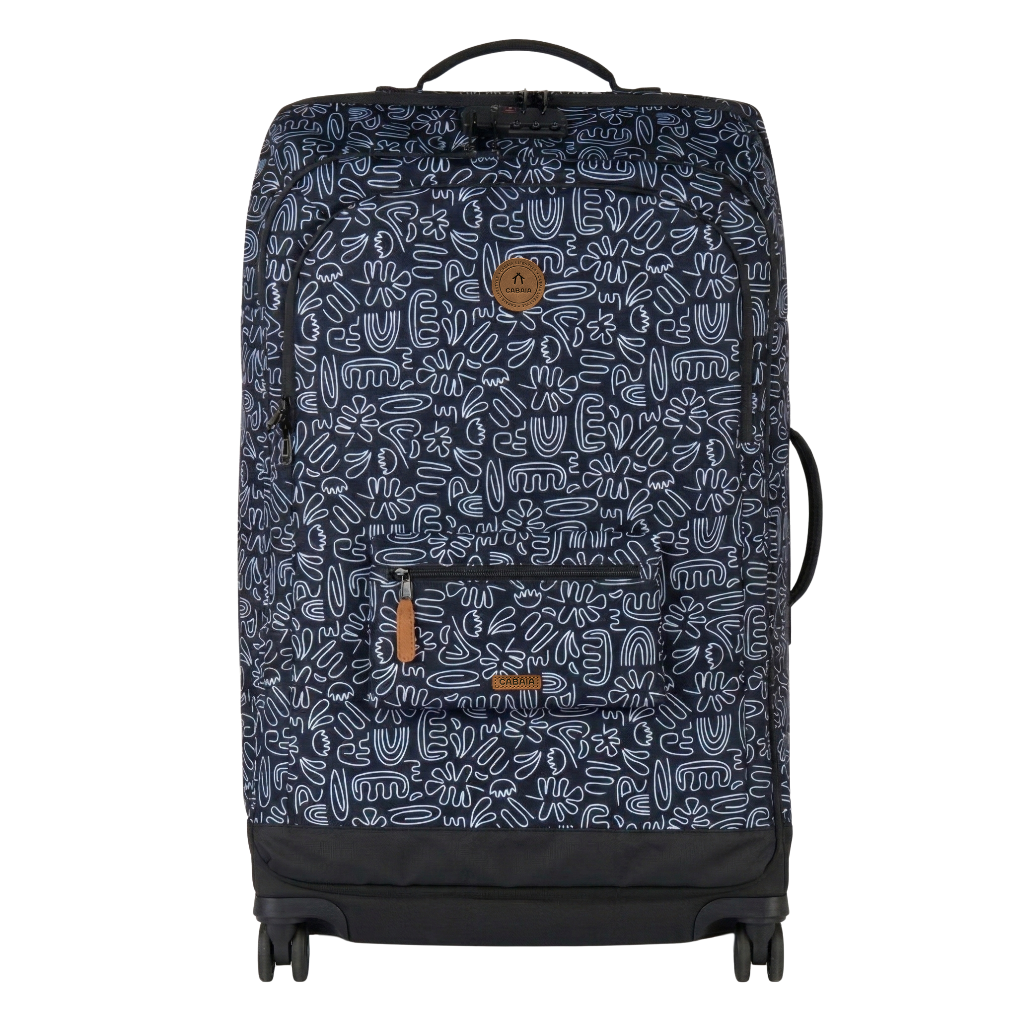VALISE SOUPLE 4 ROUES CABAIA SOFTSUITCASE 4 WHEELS LARGE AMIENS www.solene-maroquinerie.fr