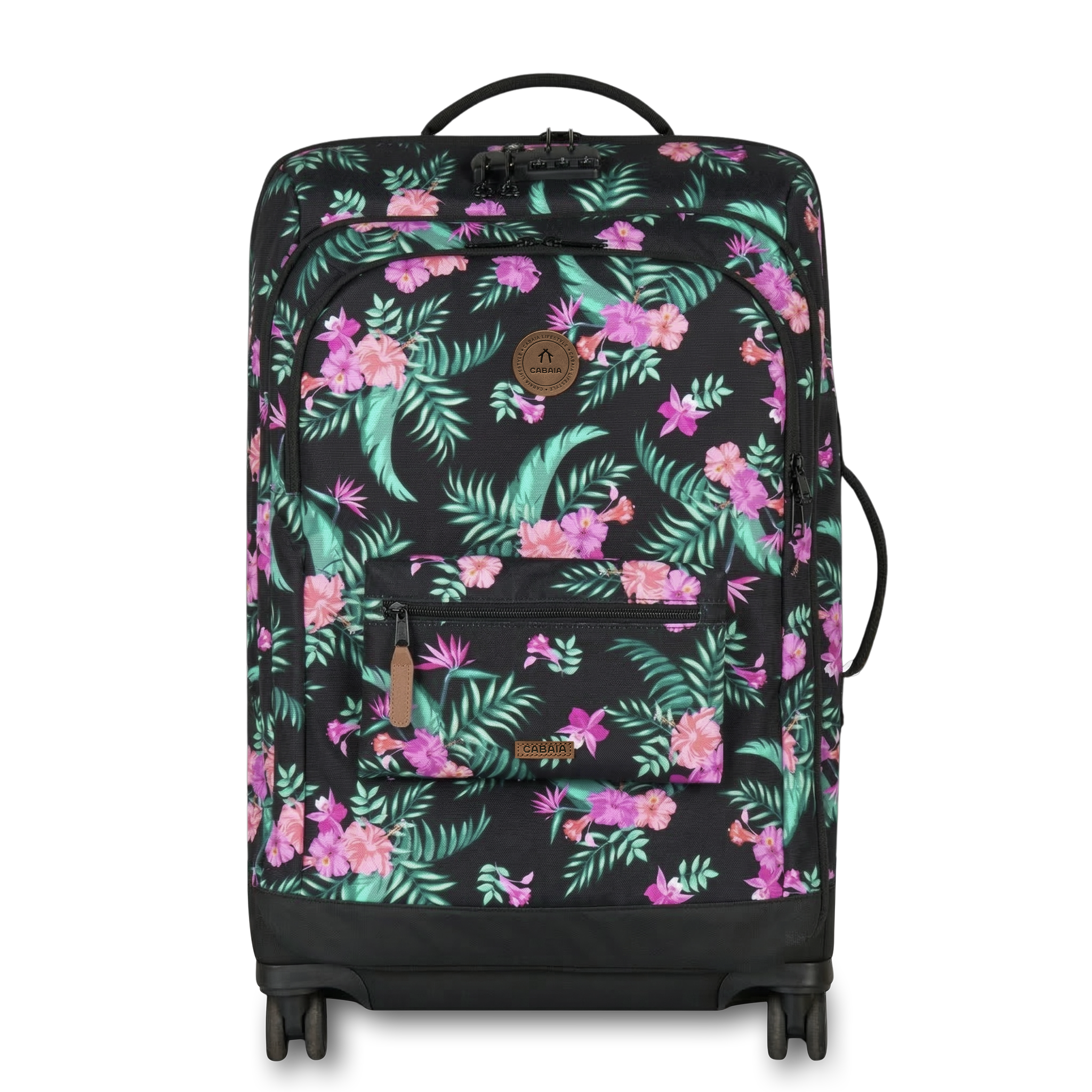 VALISE SOUPLE 4 ROUES CABAIA SOFTSUITCASE 4 WHEELS MEDIUM VALLADOLID www.solene-maroquinerie.fr