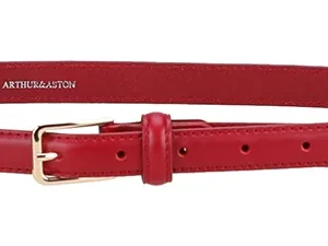 Arthur & Aston Ceinture cuir vachette CF2026-320/120 - Rouge