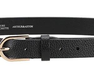 Arthur & Aston Ceinture cuir vachette CF2026-322/120 - Noir dore