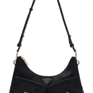 GUESS BLAKE CNVRTBL SHOULDER BAG - BLACK LOGO
