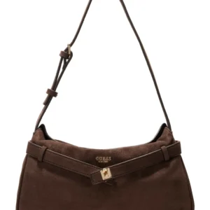 GUESS ELLA SHOULDER BAG - ESPRESSO