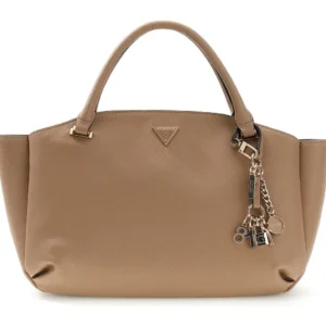 GUESS GILDA 3 COMP SATCHEL - BEIGE