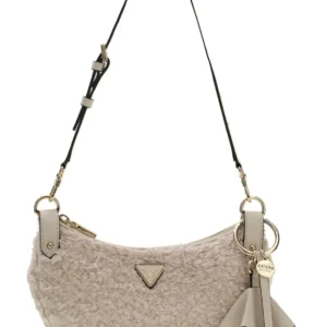 GUESS KATIE CONVERTIBLE SHOULDER BAG - OFF WHITE