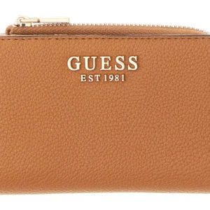 GUESS LAUREL II SLG MED ZIP AROUND - COGNAC