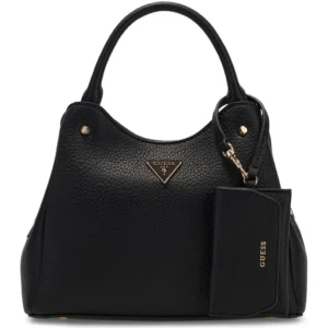 GUESS LORELLA SMALL GIRLFRIEND TOTE - BLACK