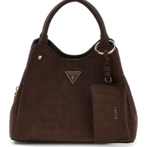 GUESS LORELLA SMALL GIRLFRIEND TOTE - ESPRESSO