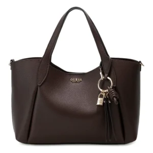 GUESS MELODY 2 IN 1 SATCHEL - BROWN