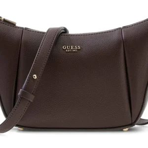 GUESS MELODY CNVRTBLE SHOULDER BAG - BROWN