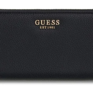 GUESS MELODY SLG LARGE ZIP AROUND - BLACK