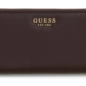 GUESS MELODY SLG LARGE ZIP AROUND - BROWN
