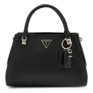 GUESS NOELLE II LUXURY SATCHEL - BLACK