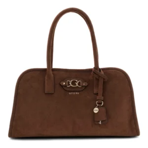 GUESS SAMANTHA GIRLFRIEND SATCHEL - BROWN