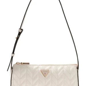 GUESS STACEY MINI SHOULDER BAG - OFF WHITE