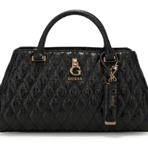 GUESS TAMARA GIRLFRIEND SATCHEL - BLACK