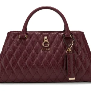 GUESS TAMARA GIRLFRIEND SATCHEL - MERLOT