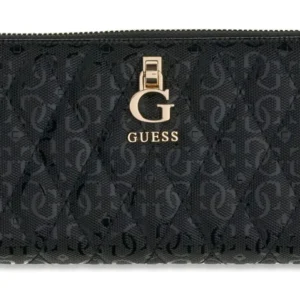 GUESS TAMARA SLG LARGE ZIP AROUND - BLACK