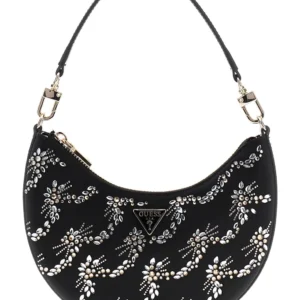 GUESS TASMIN MINI SHOULDER BAG - BLACK