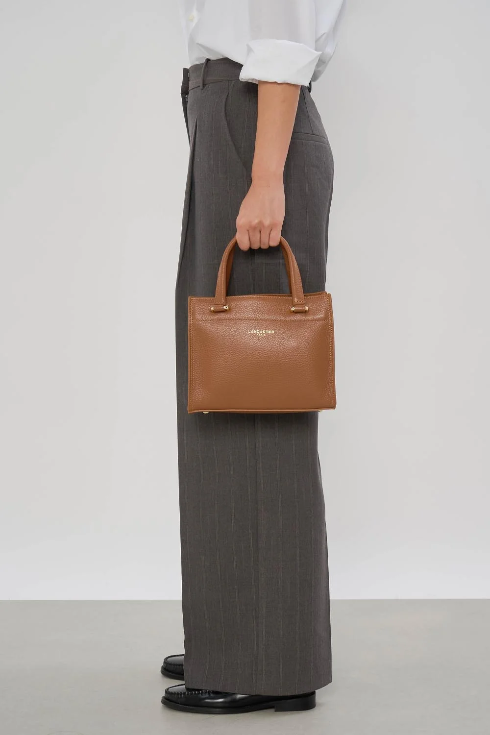 Petit sac à main - Foulonné Double DAILY - Camel - In - Orange – Image 6