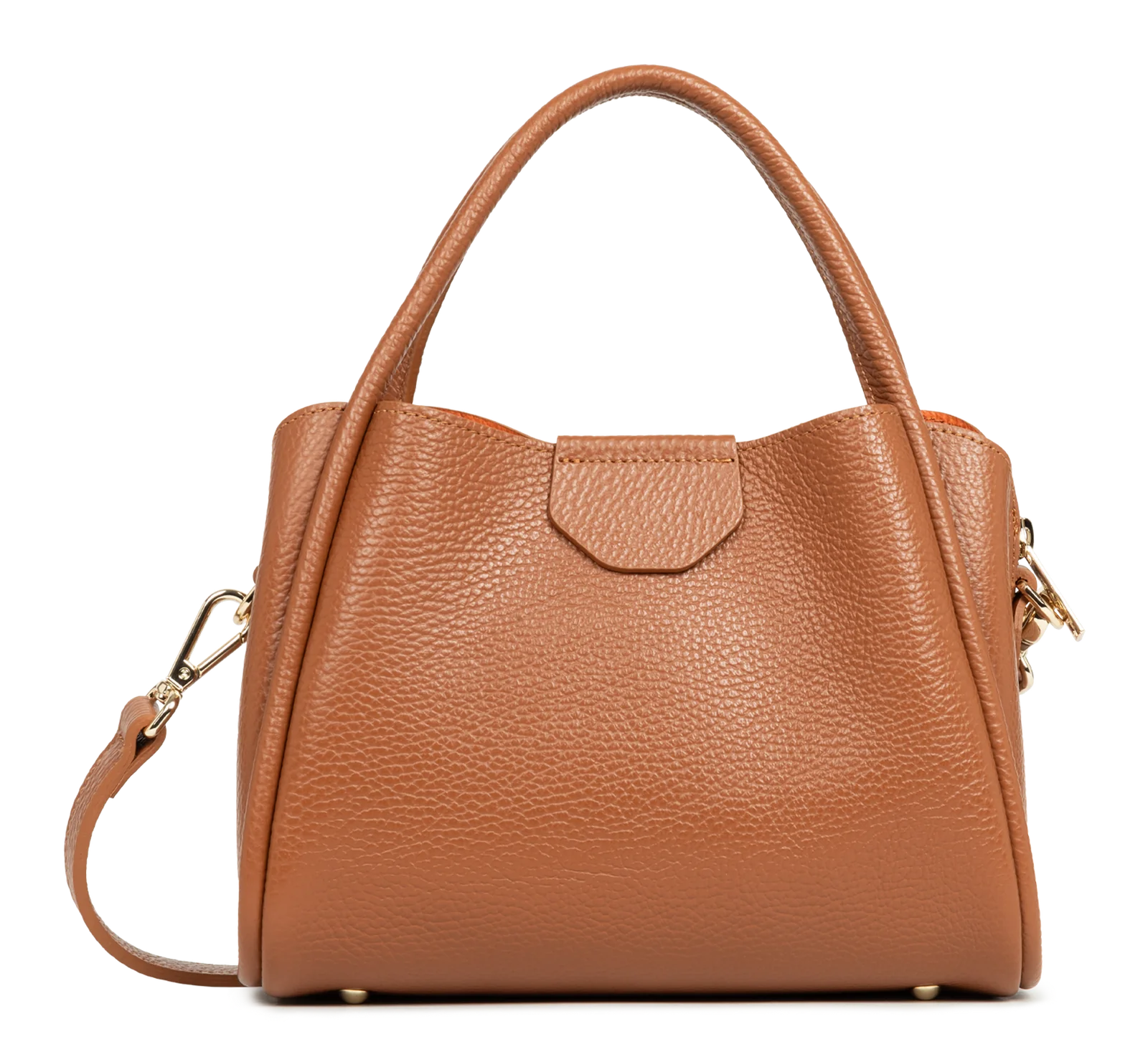 Petit sac à main - Ida Double - Camel - In - Orange – Image 3