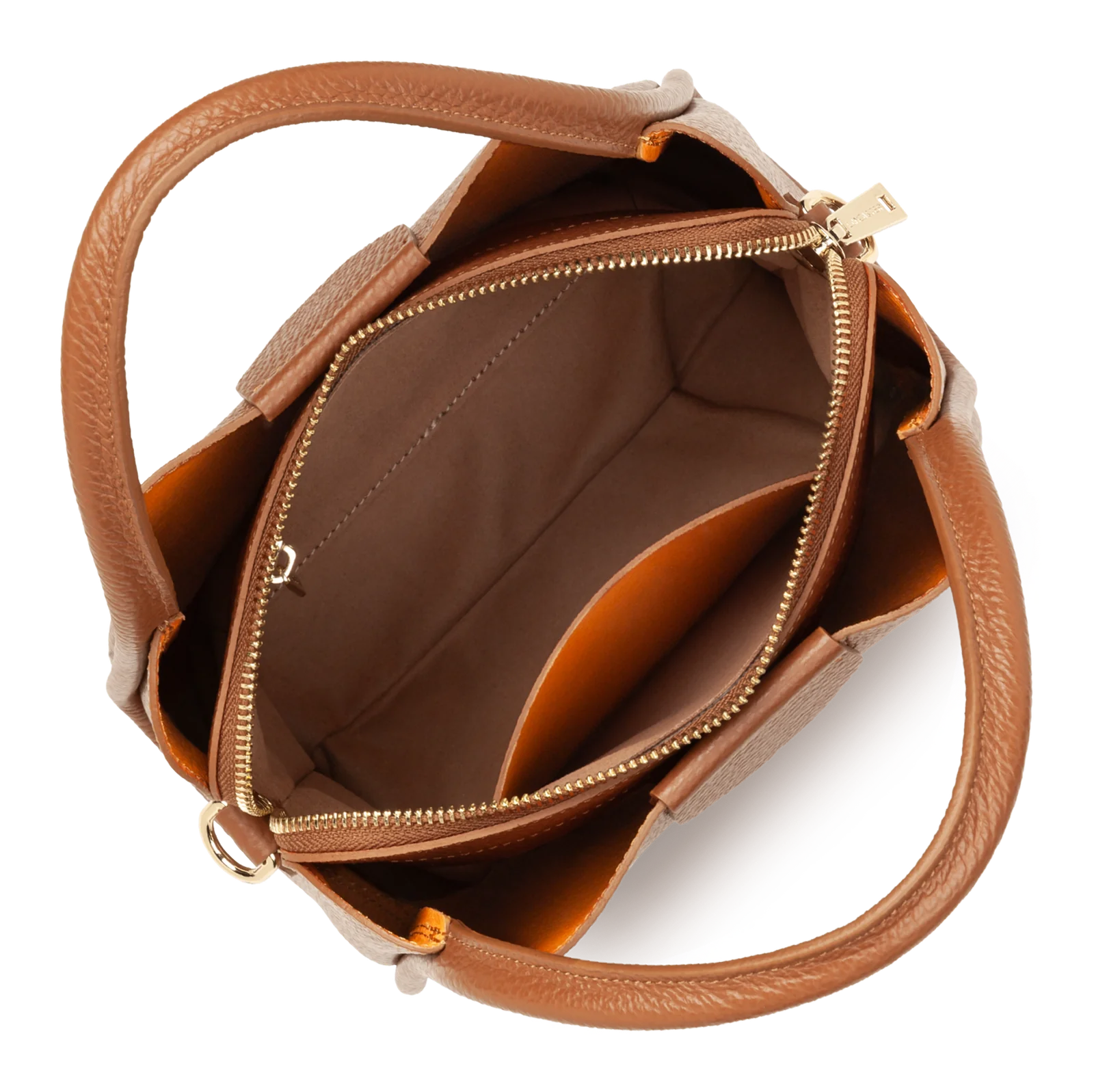 Petit sac à main - Ida Double - Camel - In - Orange – Image 4