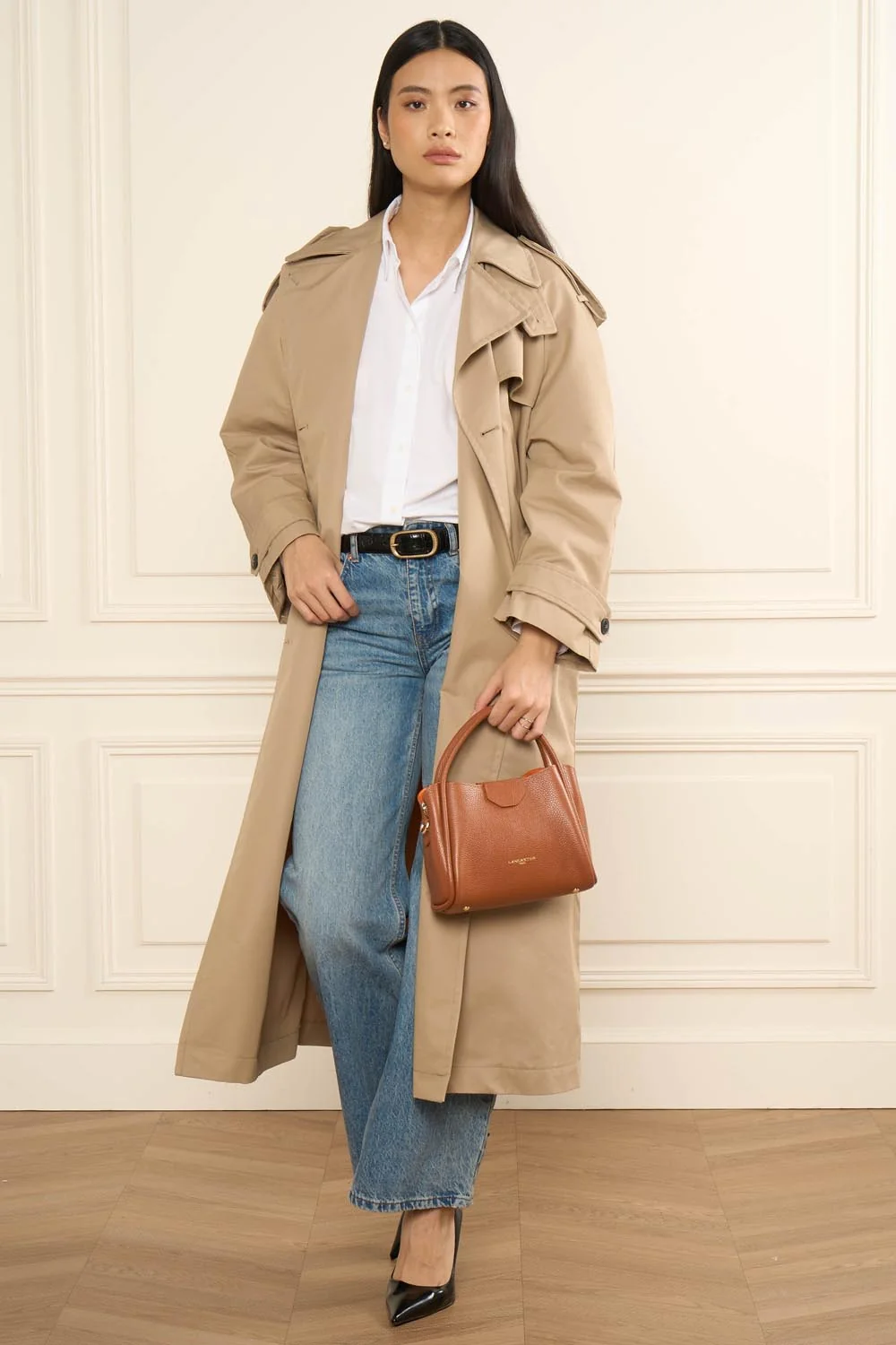 Petit sac à main - Ida Double - Camel - In - Orange – Image 6