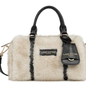 Petit sac polochon - Moumoute Ana - Ecru - Noir