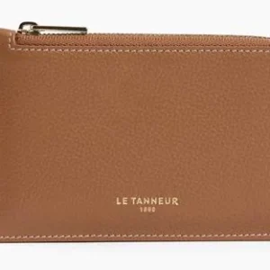 Le Tanneur PORTE CARTES ZIPPE 4CC TAN